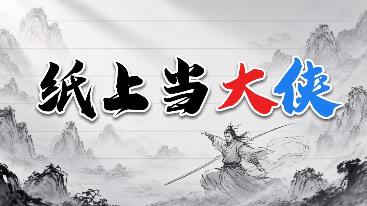 纸上当大侠