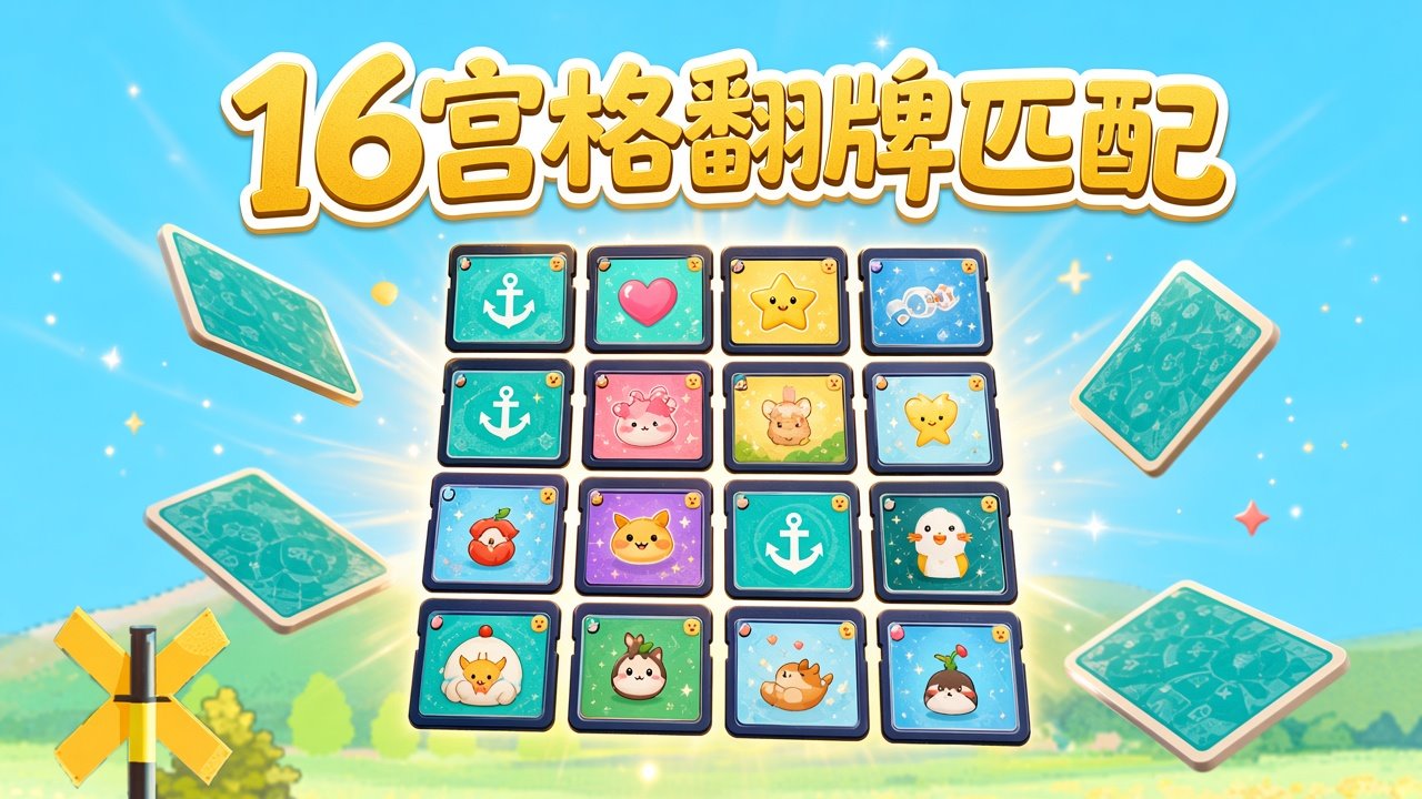 16宫格翻牌匹配